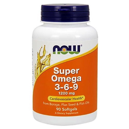 NOW Супер Омега 3-6-9 1600 мг