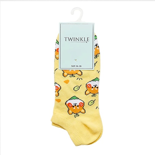 TWINKLE Носки женские, модель: CORGI, цвет: желтый носки в банке супержена женские микс