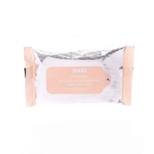 SODA Влажные салфетки для снятия макияжа с мицеллярной водой (персик) lp care салфетки влажные с гидрофильным маслом 15 0