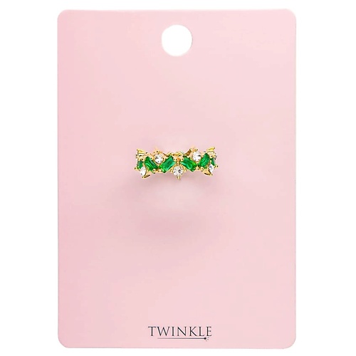 

TWINKLE Кольцо GREEN CRYSTALS, Кольцо GREEN CRYSTALS