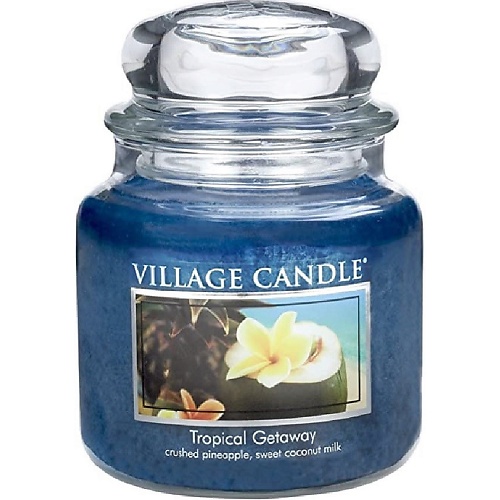 фото Village candle ароматическая свеча "tropical getaway", средняя