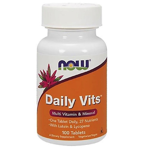NOW Витаминно-минеральный комплекс Дейли Витс 1252 мг solgar витаминно минеральный комплекс для женщин 2 2 г