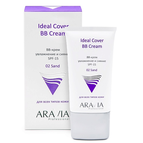 BB крем для лица ARAVIA PROFESSIONAL BB-крем увлажняющий SPF-15 Ideal Cover BB-Cream bioaqua natural cover moisturizing bb