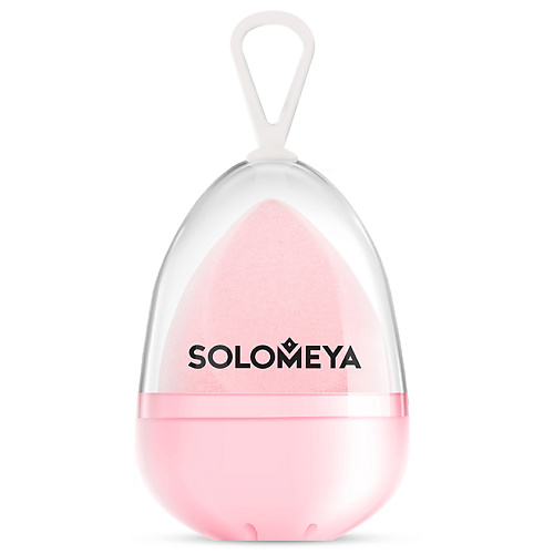 SOLOMEYA Вельветовый косметический спонж для макияжа Персик Microfiber Velvet Sponge Peach спонж для умывания iron style сердце 26492 37 1 шт