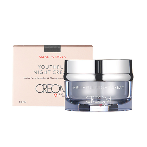 CREOM Крем ночной омолаживающий Youthful Night Cream creom крем для кожи вокруг глаз eye cream corrector