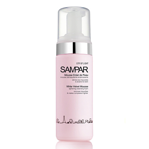 SAMPAR PARIS Мусс для лица для снятия макияжа осветляющий тон кожи bielenda увлажняющий мусс для очищения лица с экстрактом кокоса сoconut milk 135 0