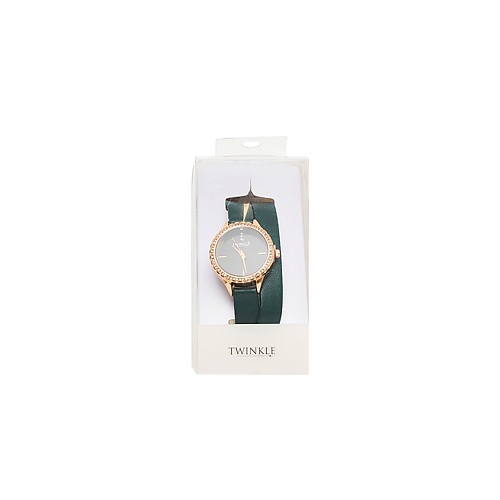TWINKLE Наручные часы с японским механизмом dark green doublebelt далекие часы