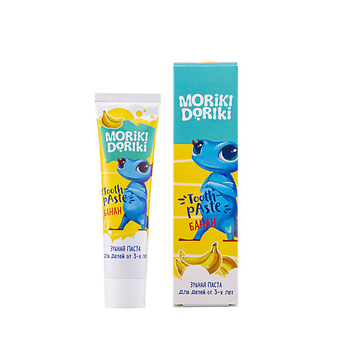 MORIKI DORIKI Детская зубная паста «RURU банан» siberina зубная паста комплексный уход мята и грейпфрут 75