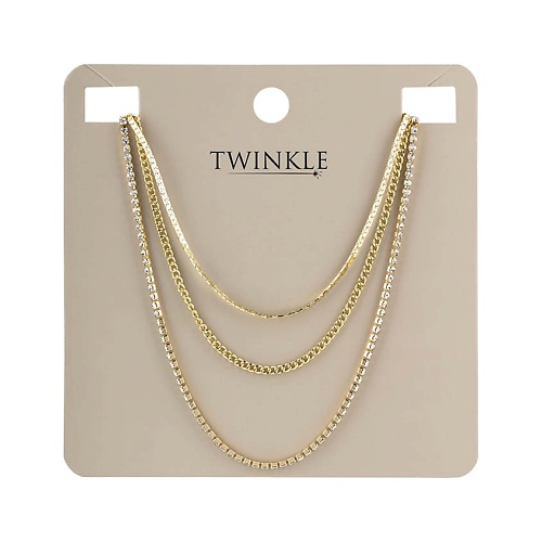 TWINKLE Цепочка GOLD 3-IN-1 WITH CRYSTALS