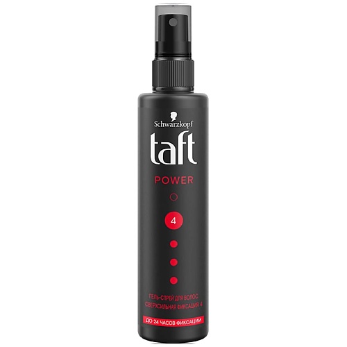 ТАФТ TAFT Гель-спрей для волос Power, сверхсильная фиксация лак для волос jet блеск и фиксация сверхсильная фиксация 300 мл