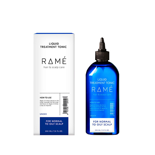 RAMÉ Тоник от перхоти, для нормальных и жирных волос RAMÉ LIQUID TREATMENT TONIC kora шампунь биобаланс для жирных и нормальных волос 250 мл