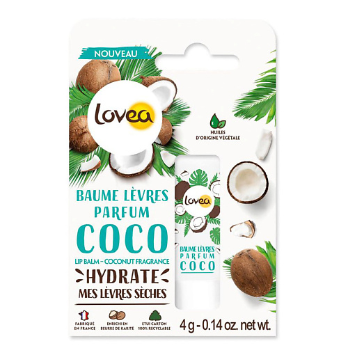 LOVEA Бальзам для губ с ароматом Кокоса lovea бальзам для губ с ароматом кокоса