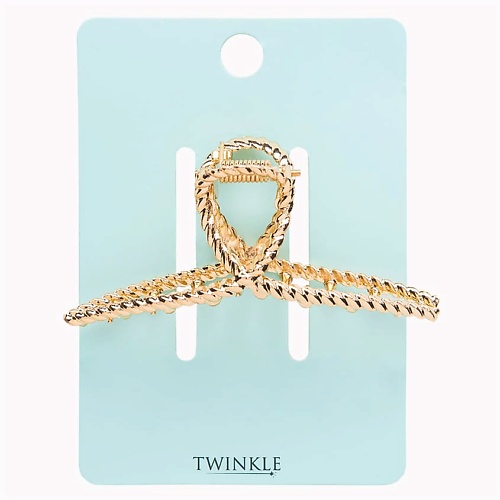 TWINKLE Заколка-крабик для волос TWISTED GOLD twinkle заколка крабик для волос twisted gold
