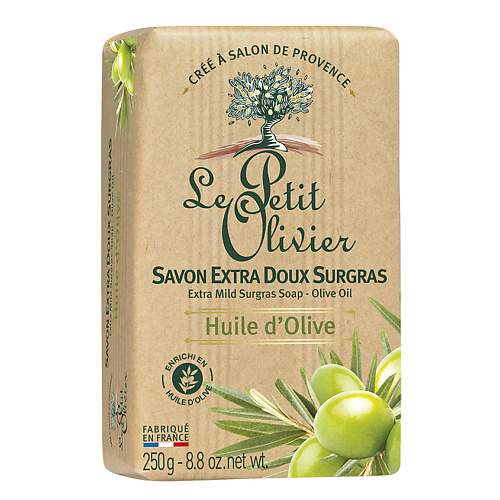 LE PETIT OLIVIER Мыло экстра нежное питательное с маслом Оливы Olive Oil Soap воск для тела с маслом оливы в кассете оливковый proff epil