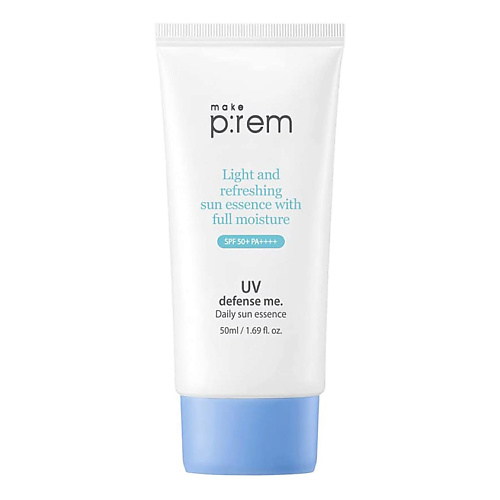 MAKE P:REM Крем-эссенция для лица солнцезащитный UV Defense me SPF 50+ holy land солнцезащитный крем для лица и тела с тоном sunbrella demi make up 125