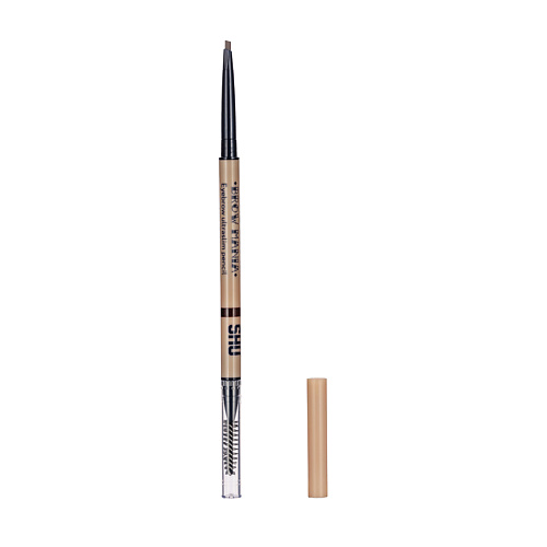 Карандаш для бровей SHU Карандаш для бровей ультратонкий Brow Mania ультратонкий карандаш для бровей стойкая водостойкая двухсторонняя вращающаяся ручка для бровей темно коричневая косметика 6 цветов