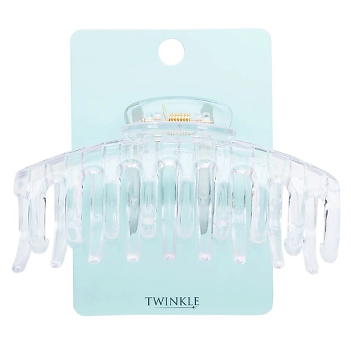 TWINKLE Заколка-крабик для волос TRANSPARENT twinkle крабик для волос snowflake