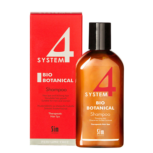 SYSTEM4 Био Ботанический шампунь от выпадения волос Bio Botanical Shampoo шампунь для волос мята 773823 300 мл