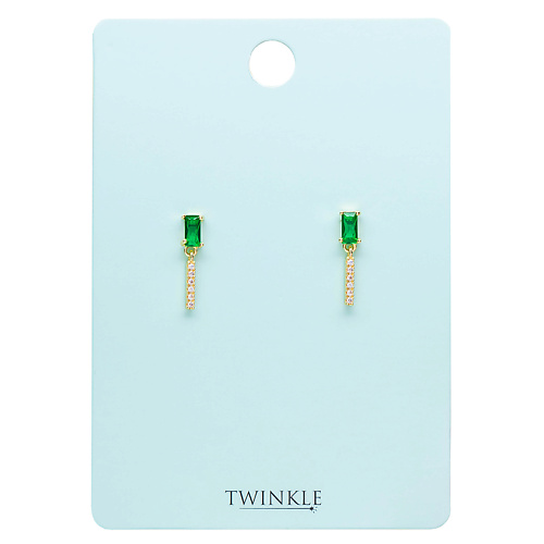 Серьги TWINKLE Серьги GREEN CRYSTALS