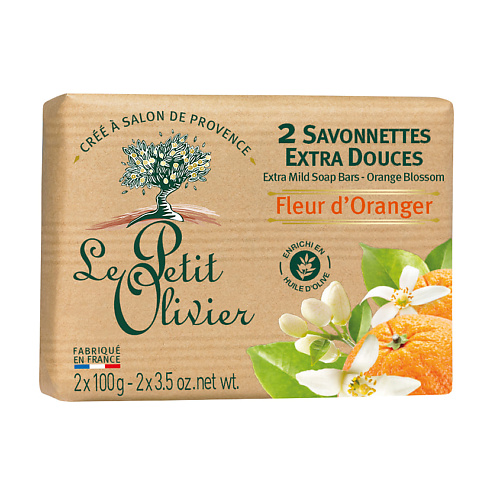 LE PETIT OLIVIER Мыло нежное Цветок апельсина le petit olivier мыло марсельское для рук с глицерином