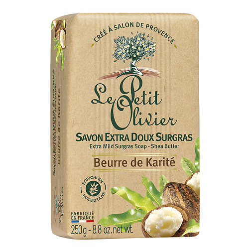 фото Le petit olivier мыло нежное питательное с маслом карите (ши)
