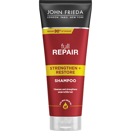 JOHN FRIEDA Укрепляющий + восстанавливающий шампунь для волос Full Repair шампунь meoli с кератином укрепляющий восстанавливающий 400 мл