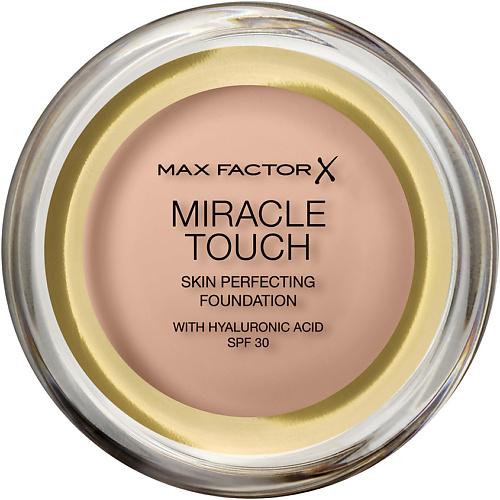MAX FACTOR Тональная основа для лица Miracle Touch с гиалуроновой кислотой SPF 30 pupa компактная тональная основа extreme matt