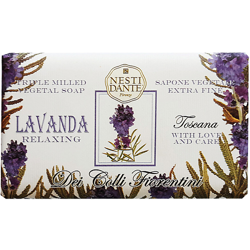 NESTI DANTE Мыло Dei Colli Fiorentini Lavanda Relaxing nesti dante гель для душа dei colli fiorentini lavenda relaxing