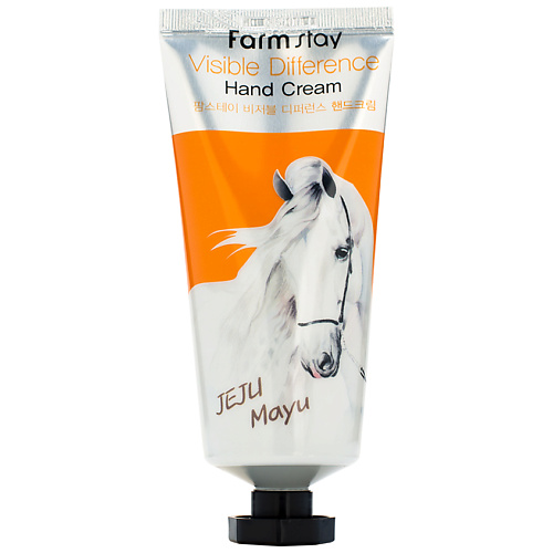 цена Крем для рук FARMSTAY Крем для рук с лошадиным маслом Visible Difference Hand Cream Jeju Mayu