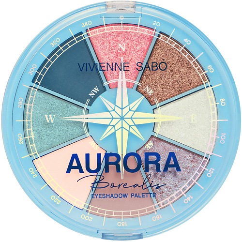 VIVIENNE SABO Палетка теней Aurora Borealis консилер со светоотражающими частицами vivienne sabo aurora тон 01