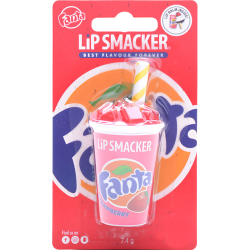 LIP SMACKER Бальзам для губ с ароматом Фанта Клубника бальзам etude для губ с ароматом ягод fruity lip balm 01 berry 10г