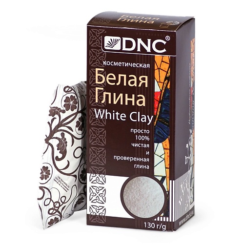 DNC Глина косметическая белая White Clay глина белая косметическая 100 г медикомед коробочка