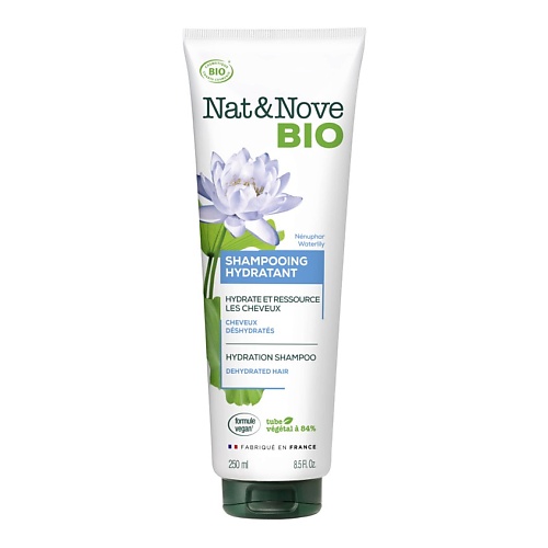 KERANOVE Шампунь для обезвоженных волос с экстрактом лилии Nat & Nove Bio Shampoo шампунь увлажняющий для восстановления сухих обезвоженных волос hydra pure shampoo