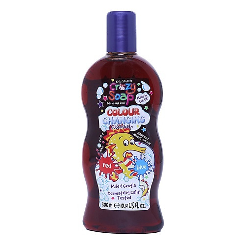 KIDS STUFF Волшебная пена для ванны, меняющая цвет из красного в синий Crazy Soap Bubble Bath такса клякса и волшебная флейта