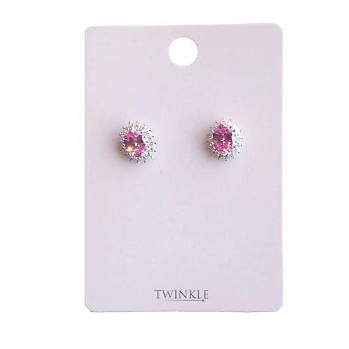 Серьги TWINKLE Серьги Pink Stone