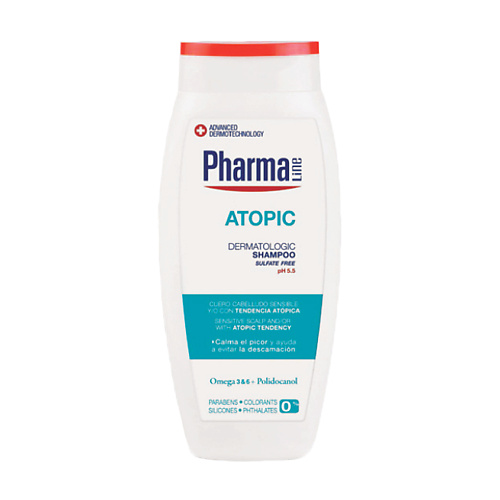 HERBAL Шампунь гипоаллергенный для чувствительной кожи головы Pharma Line Atopic Shampoo питательный шампунь с молочными протеинами milk line