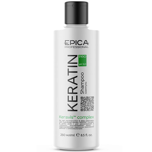 EPICA PROFESSIONAL Шампунь для реконструкции и глубокого восстановления волос Keratin Pro epica professional порошок для обесцвечивания графит bleaching powder graphite 500 гр