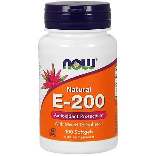 NOW Натуральный Витамин Е 600 мг solgar капсулы натуральный витамин к2 менахинон 7 660 мг