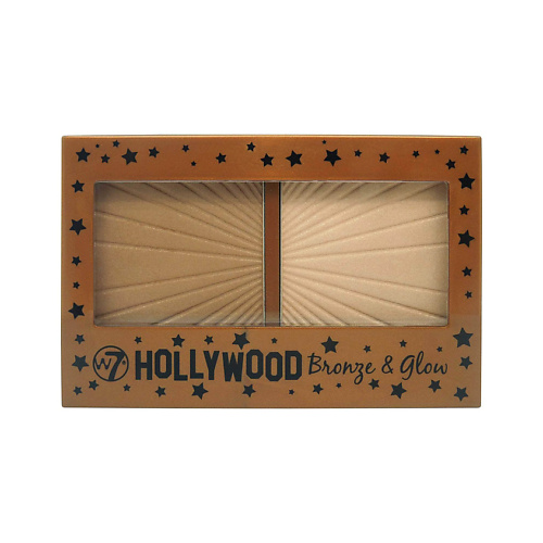 W7 Бронзер и хайлайтер для лица Hollywood Bronze & Glow кремовые румяна стик qic 3 в 1 для лица 18 г контуринг хайлайтер тени