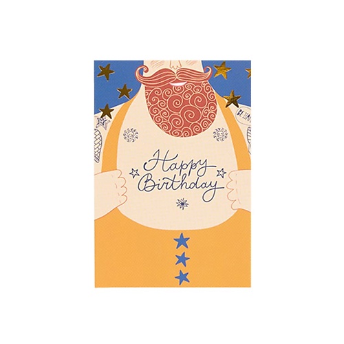 ЛЭТУАЛЬ Открытка Happy Birthday Men лэтуаль открытка happy birthday to you