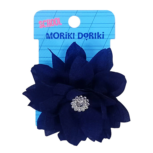 цена Резинка для волос MORIKI DORIKI Синий цветок на резинке SCHOOL Collection Blue flower elastic
