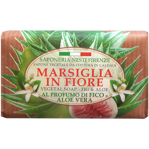 NESTI DANTE Мыло Marsiglia In Fiore Fig & Aloe nesti dante мыло marsiglia toscano pino selvatico