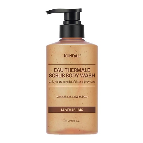 KUNDAL Скраб для тела Ирис Eau Thermale Leather Iris Scrub Body Wash van cleef orchid leather 75