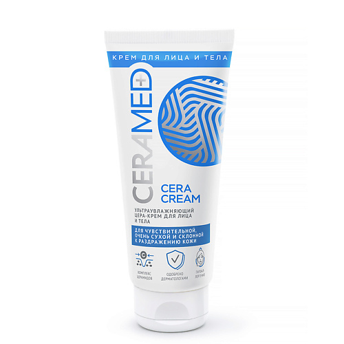 CERAMED Цера-крем для лица и тела ультраувлажняющий Cera Cream ceramed цера бальзам для губ ультраувлажняющий cera balm