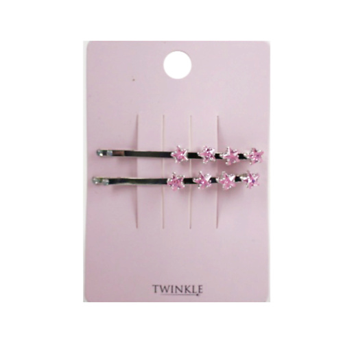TWINKLE Заколки для волос Pink Stones lady pink гребень для волос basic