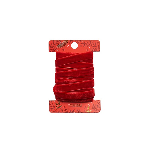 TWINKLE Декоративная лента для упаковки RED twinkle декоративная елочная игрушка girl white