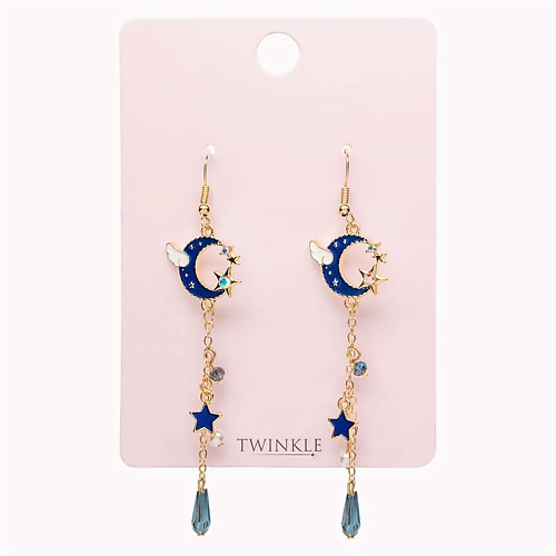 TWINKLE Серьги MOON AND STARS