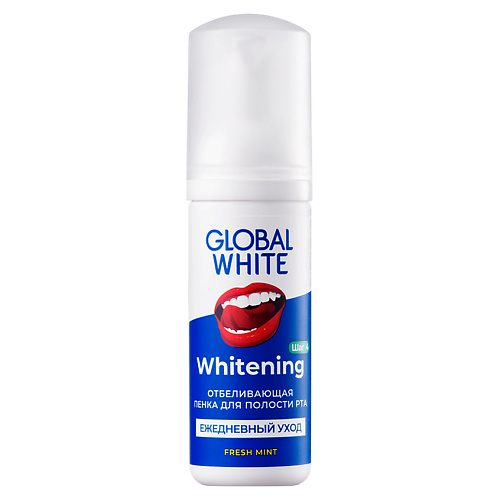 GLOBAL WHITE Пенка отбеливающая с экстрактом папайи global white отбеливающая пенка для полости рта whitening daily care fresh mint