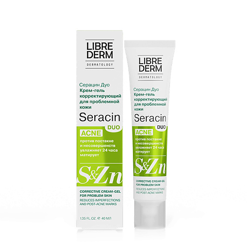 LIBREDERM Крем - гель для проблемной кожи корректирующий Seracin Duo Cream - Gel For Problem Skin обновляющий энзимный гель skin refining enzyme peel 1107p 150 мл