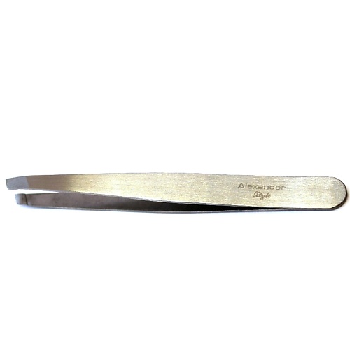 ALEXANDER STYLE Пинцет 6139, серебристый, 9,5 см snip snap пинцет для наращивания ресниц
